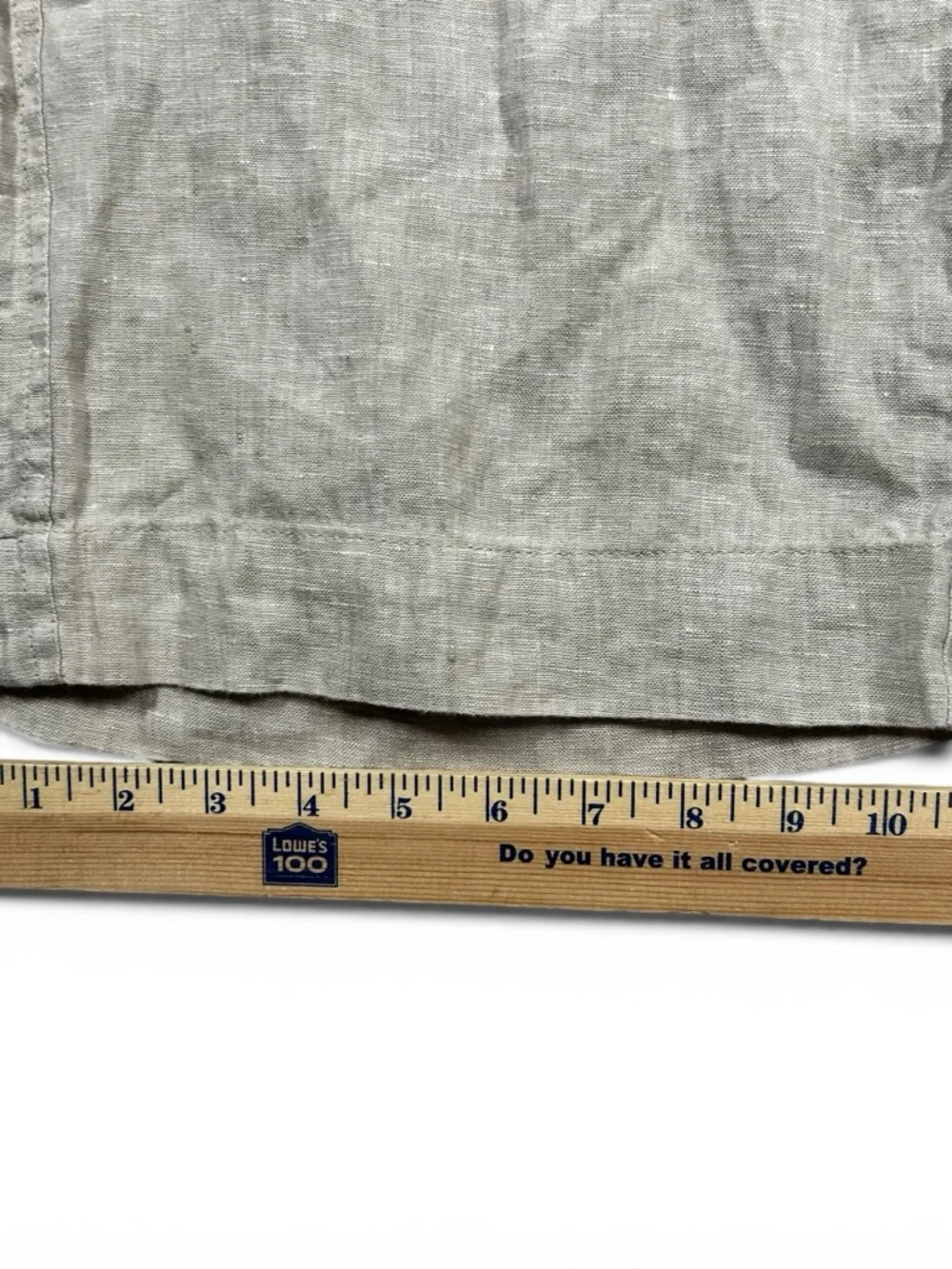 Quince Beige Drawstring Linen-Blend Trousers